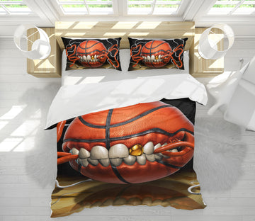 3D Basketball Teeth 4051 Tom Wood Bedding Bed Pillowcases Quilt