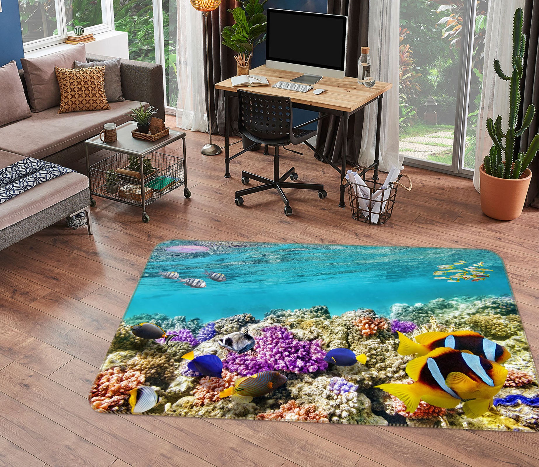 3D Coral Sea 38175 Animal Non Slip Rug Mat