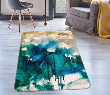 3D Blue Pigment 1297 Skromova Marina Rug Non Slip Rug Mat