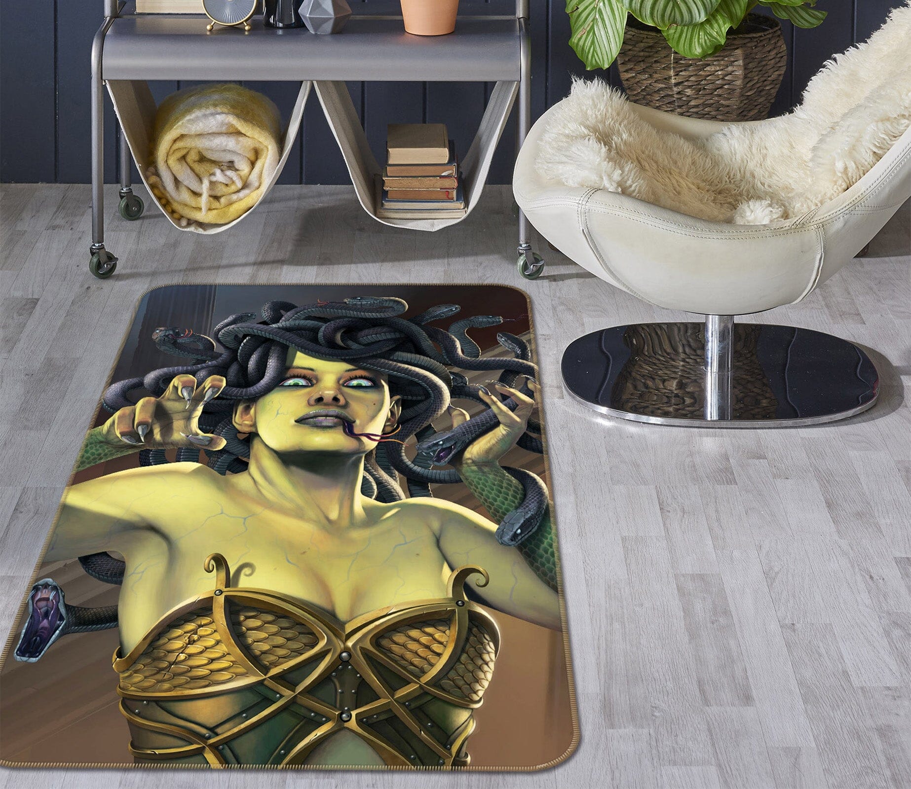 3D Medusa 1050 Vincent Hie Rug Non Slip Rug Mat Mat AJ Creativity Home 