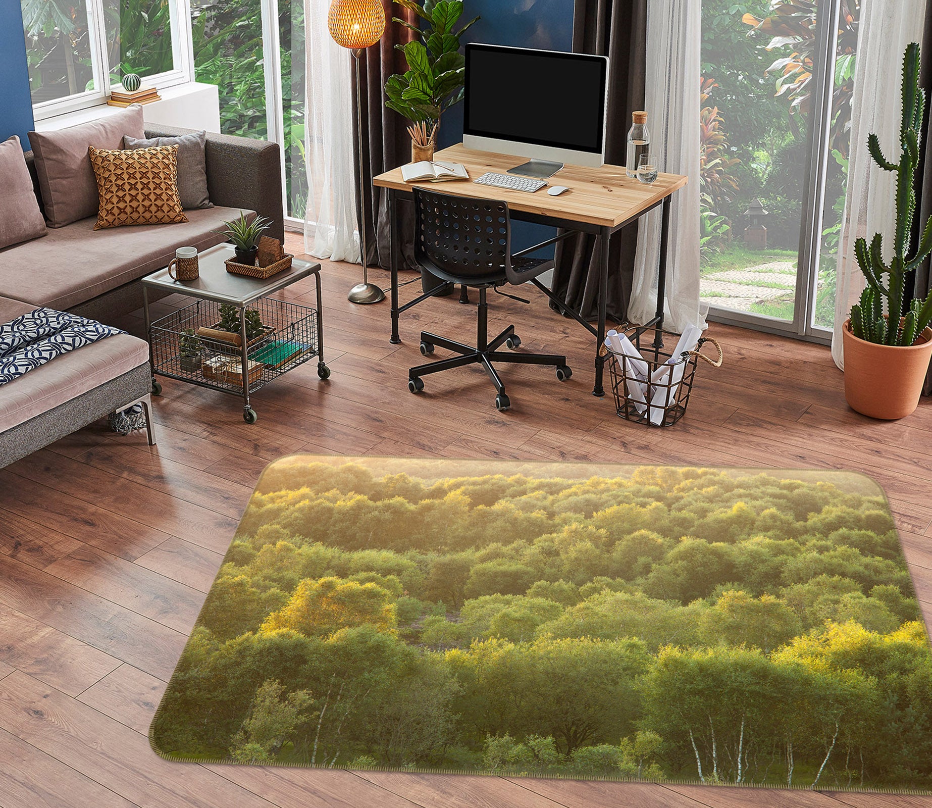 3D Forest 83187 Assaf Frank Rug Non Slip Rug Mat