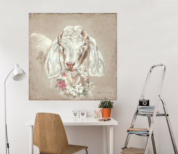 3D Sheep Wreath 066 Debi Coules Wall Sticker