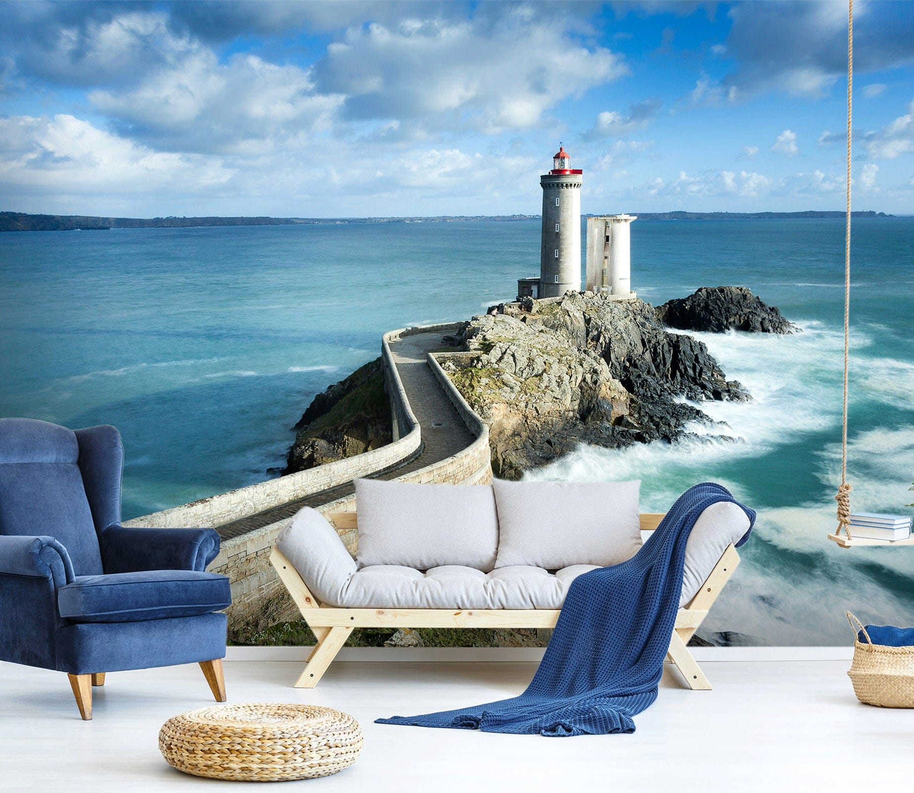 3D Sea Lighthouse 44 Wall Murals Wallpaper AJ Wallpaper 2 