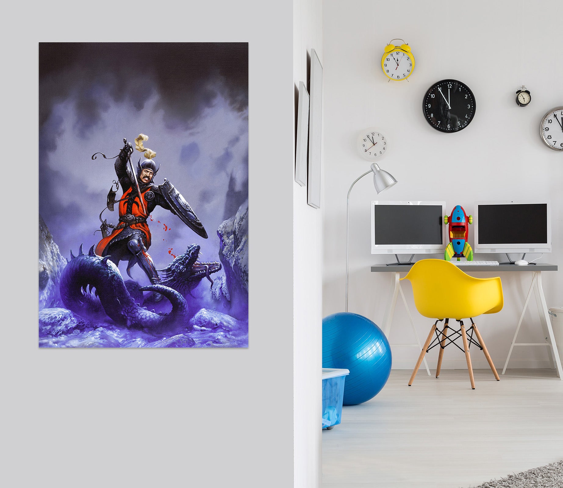 3D Kill Dragon Soldier 8094 Ciruelo Wall Sticker