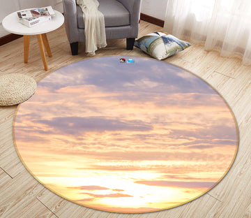 3D Sunset Clouds 7417 Assaf Frank Rug Round Non Slip Rug Mat