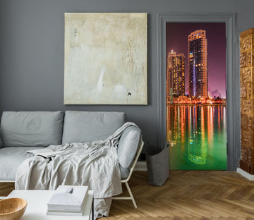 3D Building River Shadow 11467 Marco Carmassi Door Mural