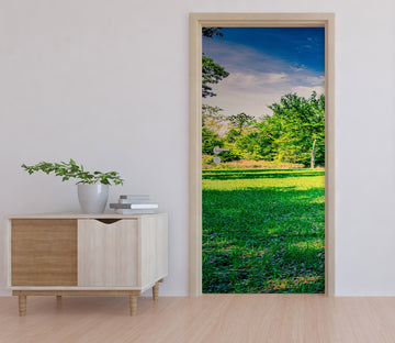 3D Green Lawn Trees 107194 Beth Sheridan Door Mural