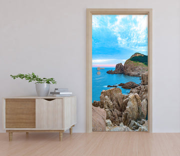 3D Sea Stone 24173 Door Mural