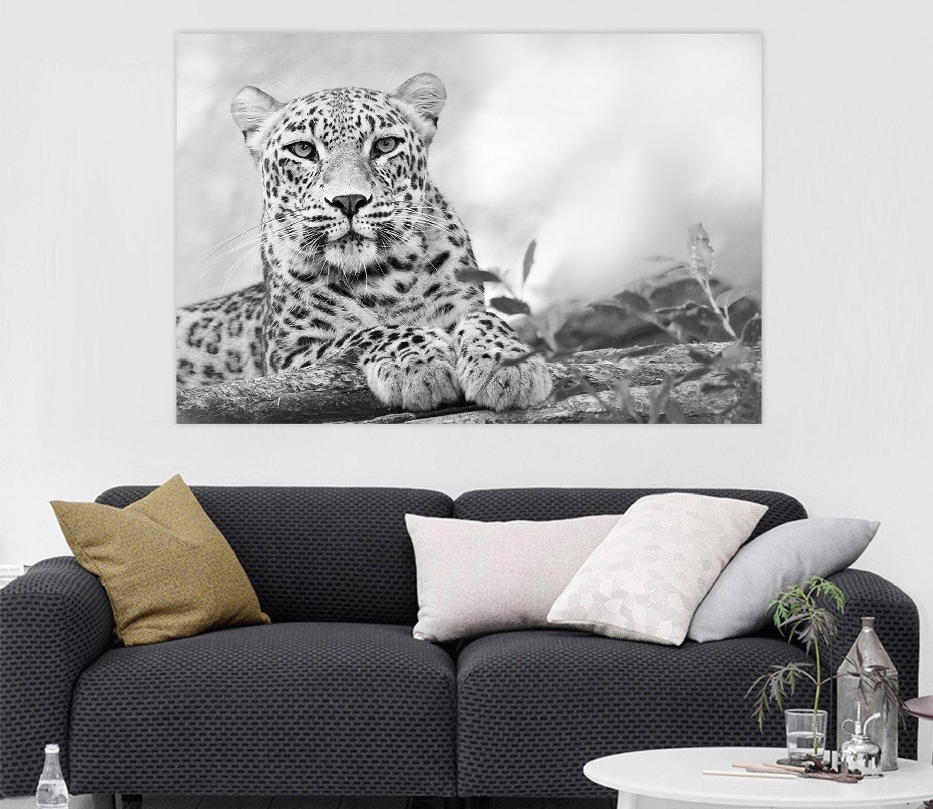 3D Leopard Fog 124 Animal Wall Stickers Wallpaper AJ Wallpaper 2 