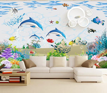 3D Underwater World 838 Wall Murals Wallpaper AJ Wallpaper 2 