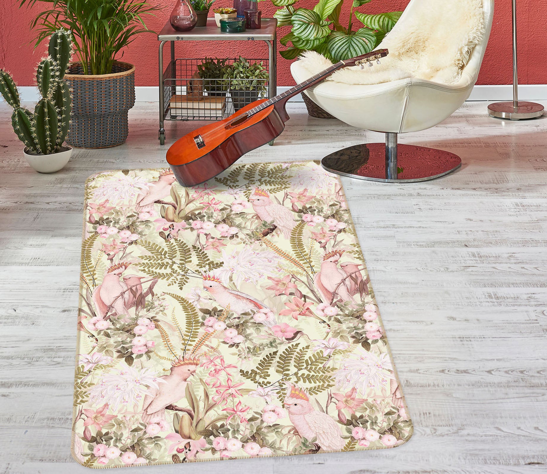 3D Romantic Flower 181 Uta Naumann Rug Non Slip Rug Mat