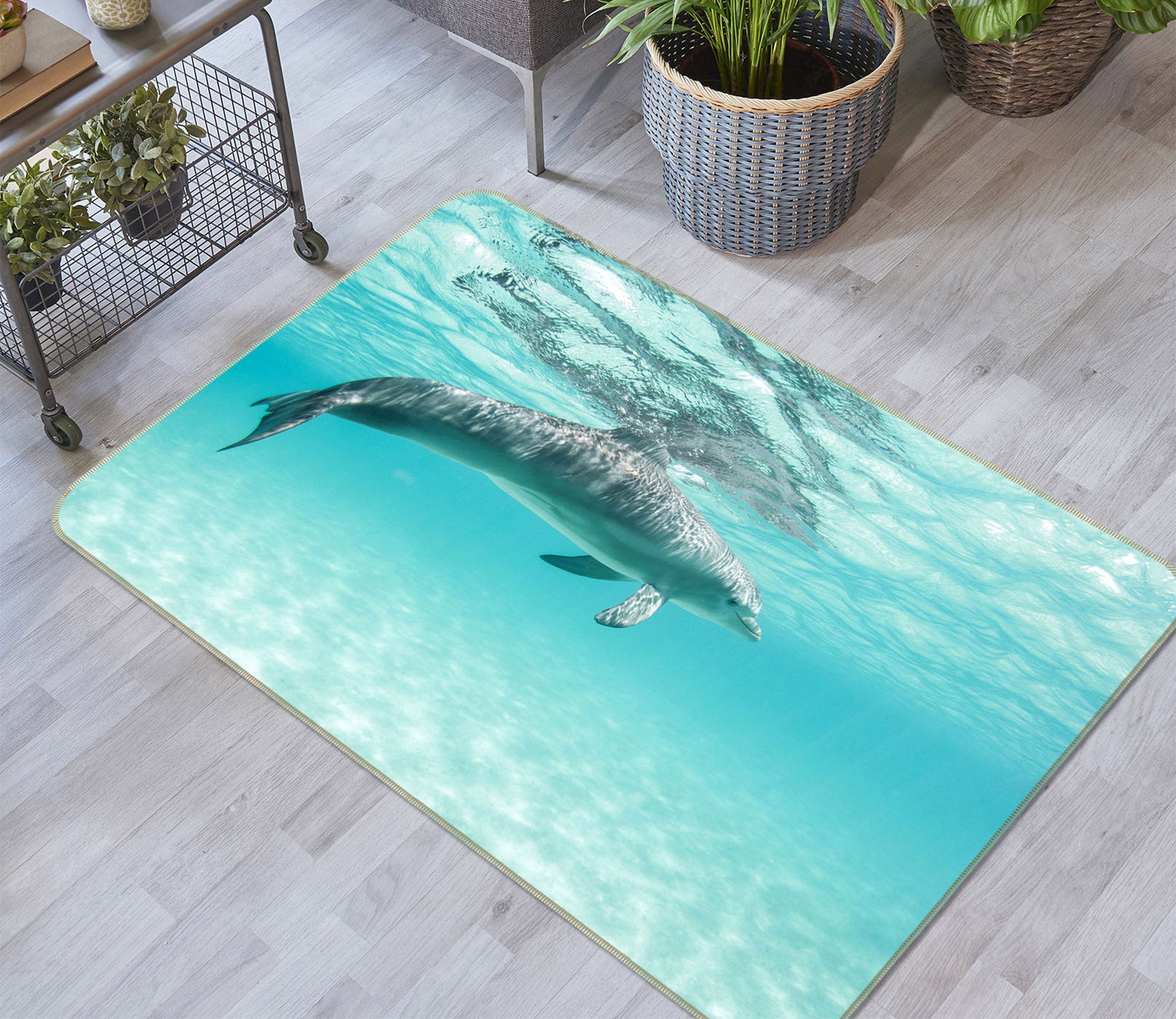 3D Dolphin 38164 Animal Non Slip Rug Mat