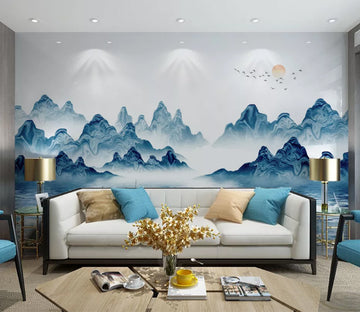 3D Blue Canyon WC2303 Wall Murals