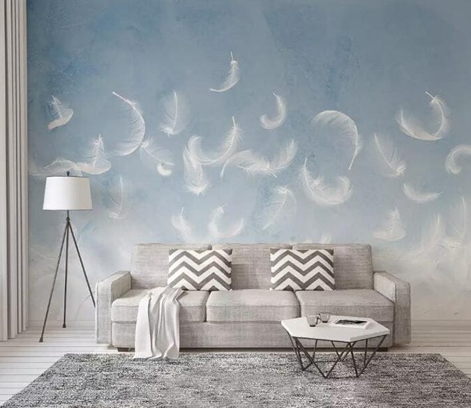 3D White Feather 2245 Wall Murals Wallpaper AJ Wallpaper 2 