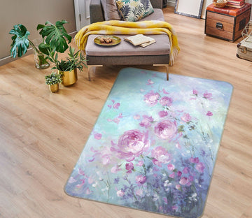 3D Cute Flowers 1015 Debi Coules Rug Non Slip Rug Mat Mat AJ Creativity Home 