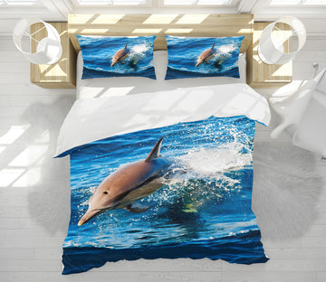 3D Dolphin 19216 Bed Pillowcases Quilt