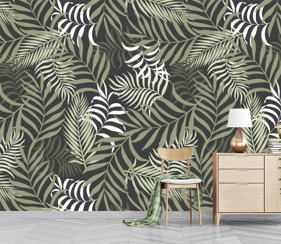 3D Green Leaf WG244 Wall Murals Wallpaper AJ Wallpaper 2 