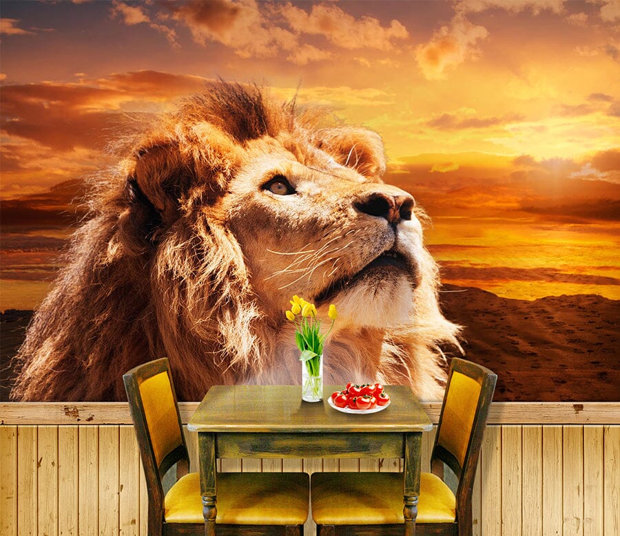 3D Steppe Lion 1054 Wall Murals Wallpaper AJ Wallpaper 2 