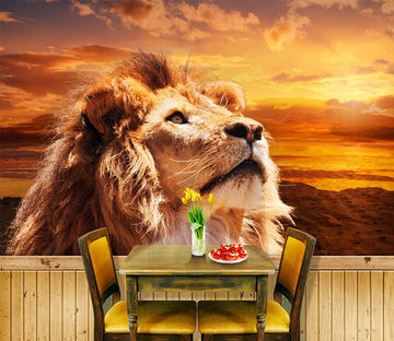 3D Steppe Lion 1054 Wall Murals