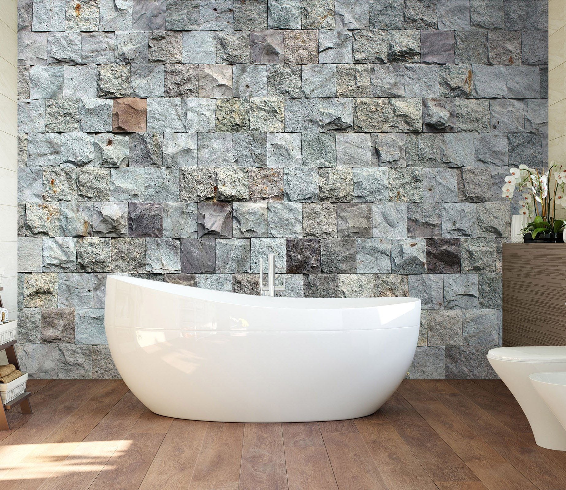 3D Bump Stone Wall 111 Wall Murals Wallpaper AJ Wallpaper 2 