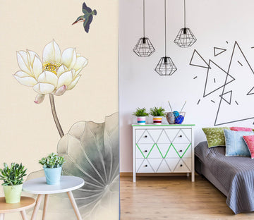 3D Lotus Bloom 1817 Wall Murals