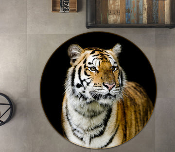 3D Tiger 38038 Animal Round Non Slip Rug Mat