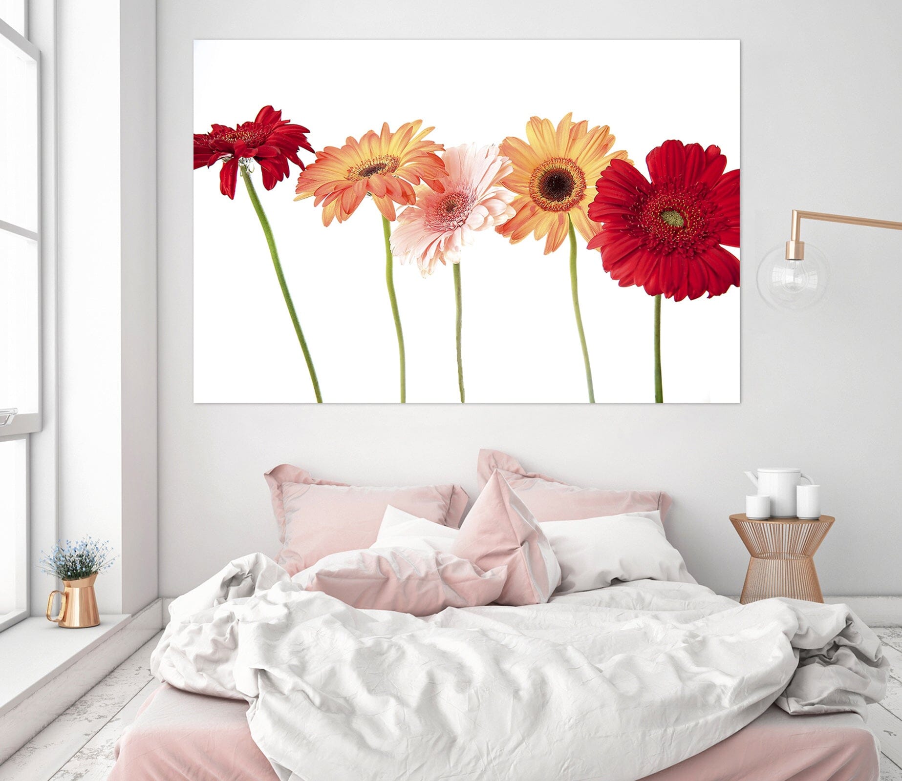 3D Red Gerbera 001 Kathy Barefield Wall Sticker Wallpaper AJ Wallpaper 2 