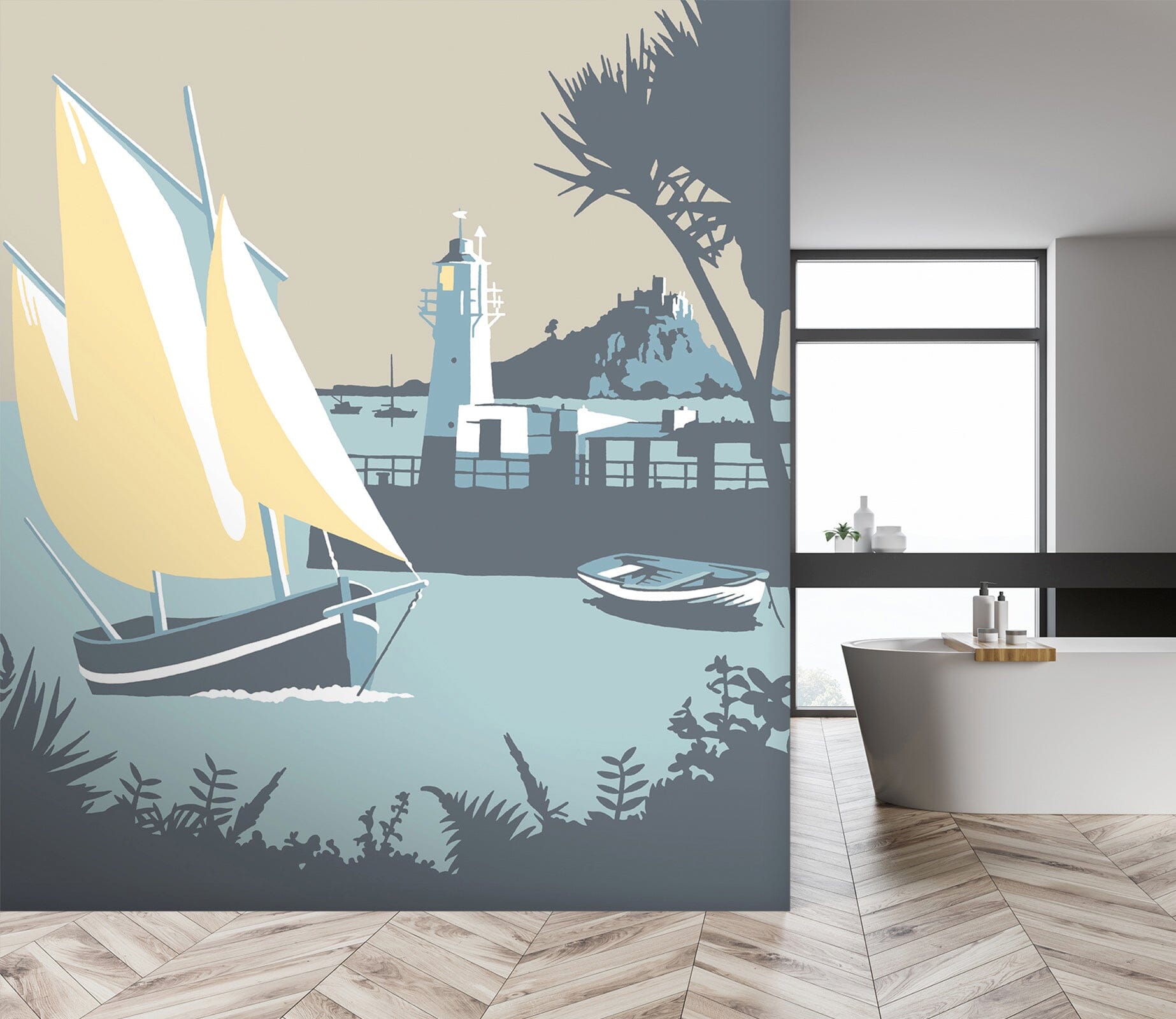 3D Newlyn 1030 Steve Read Wall Mural Wall Murals Wallpaper AJ Wallpaper 2 