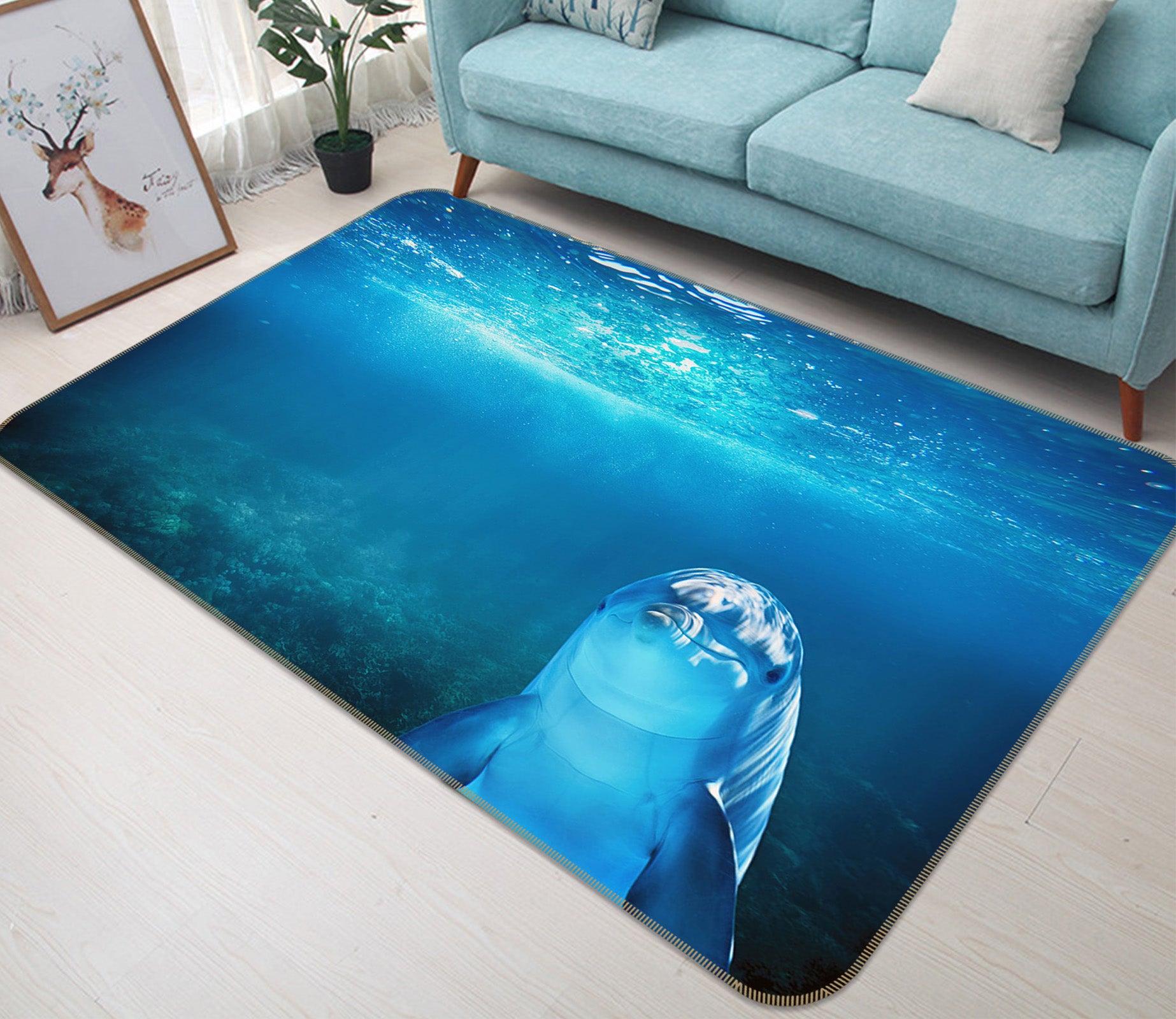 3D Sea Turtle 82148 Animal Non Slip Rug Mat