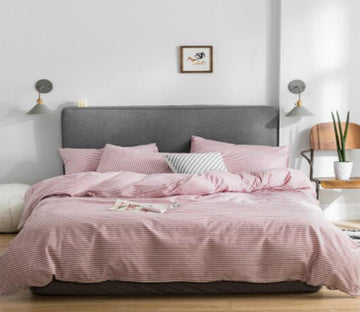 3D Light Pink 17125 Bed Pillowcases Quilt