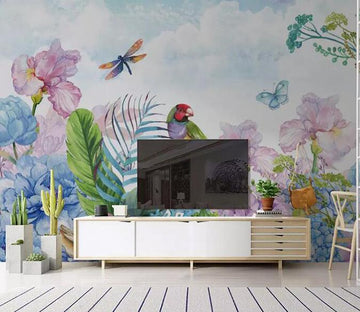 3D Cute Parrot 264 Wall Murals Wallpaper AJ Wallpaper 2 