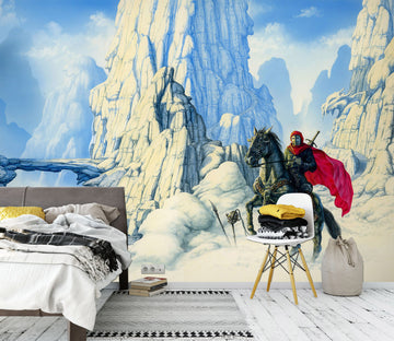 3D Snow Mountain 1399 Ciruelo Wall Mural Wall Murals