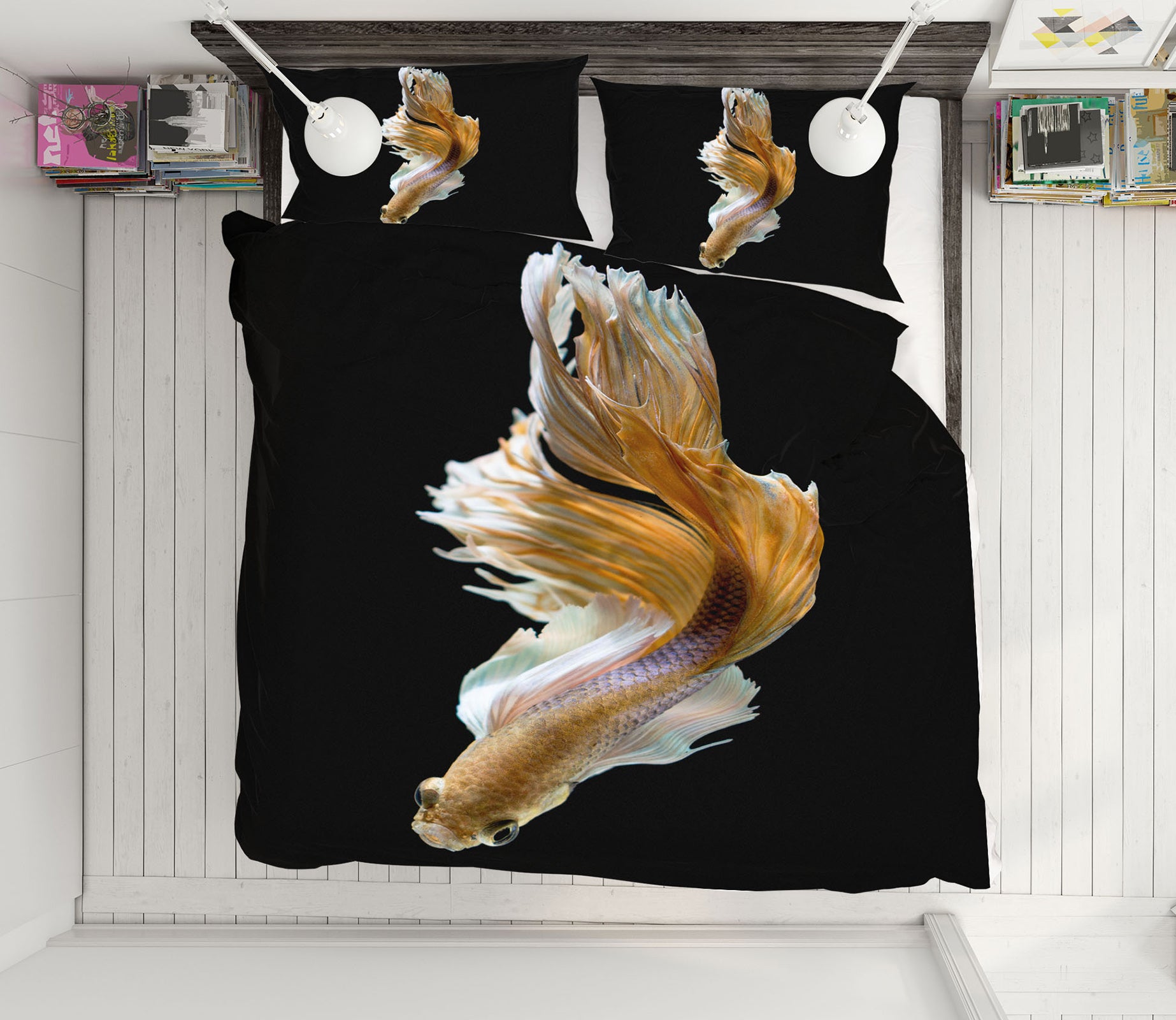 3D Goldfish 19224 Bed Pillowcases Quilt