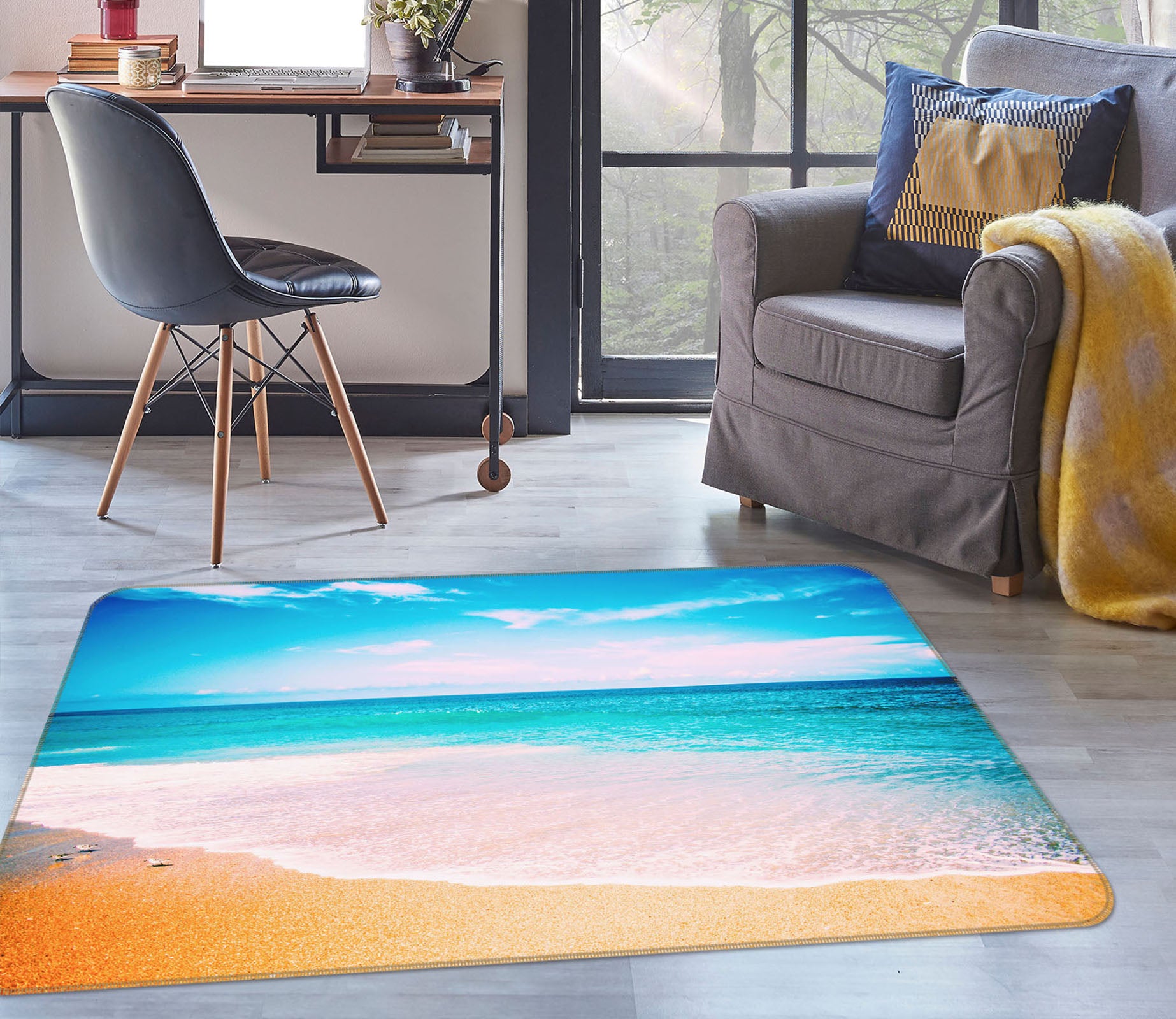 3D Seaside 27139 Non Slip Rug Mat