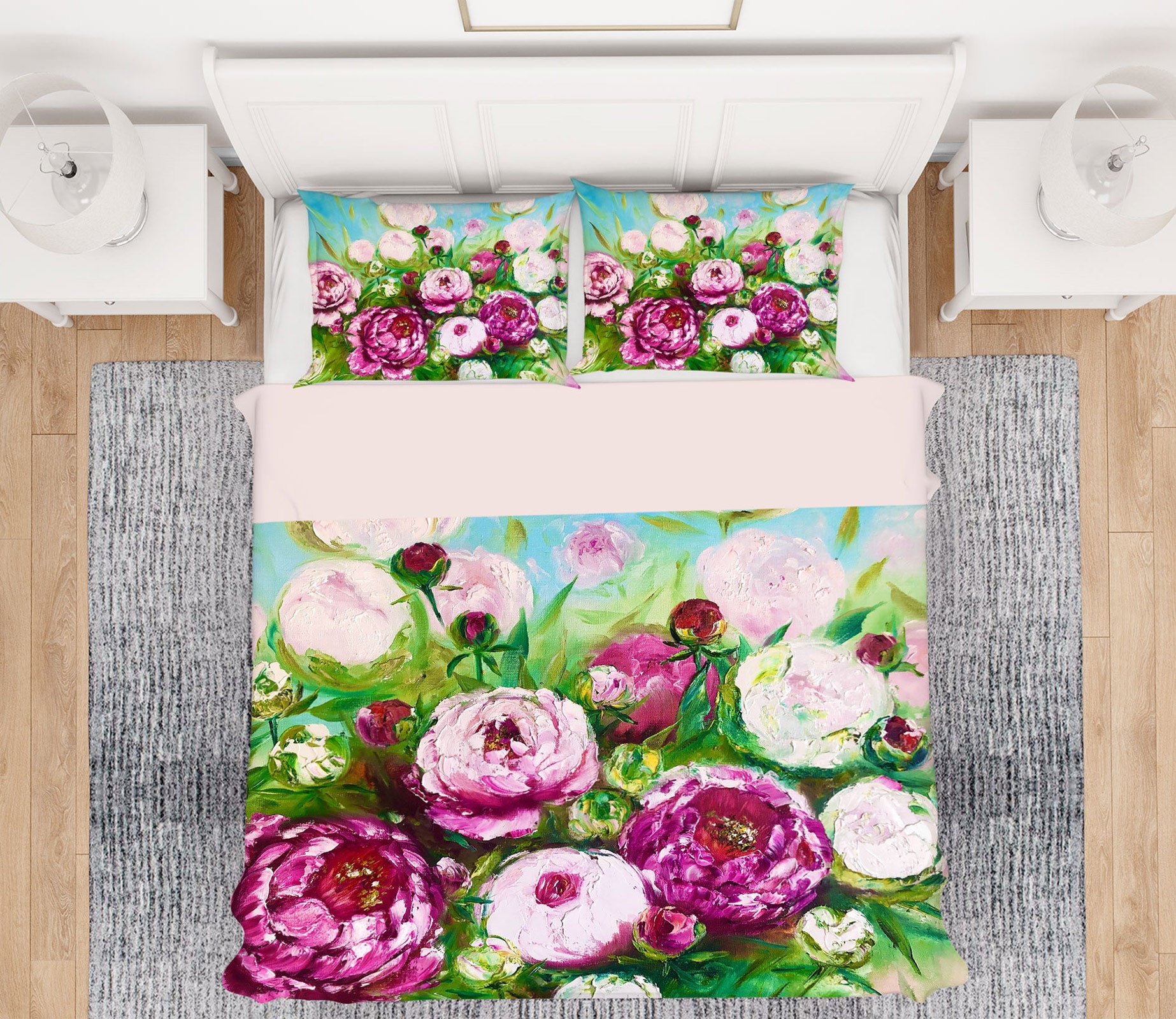 3D Pink Bouquet 433 Skromova Marina Bedding Bed Pillowcases Quilt