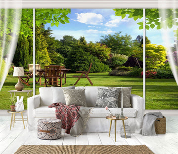 3D Garden Tables 1479 Wall Murals Wallpaper AJ Wallpaper 2 