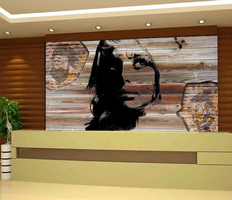 3D Black Pattern 1507 Wall Murals