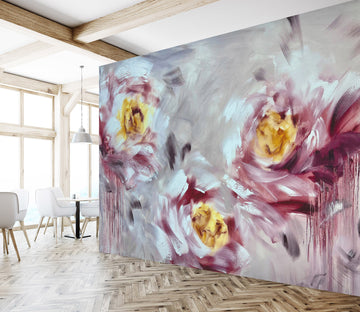 3D Painted Flowers 3004 Skromova Marina Wall Mural Wall Murals