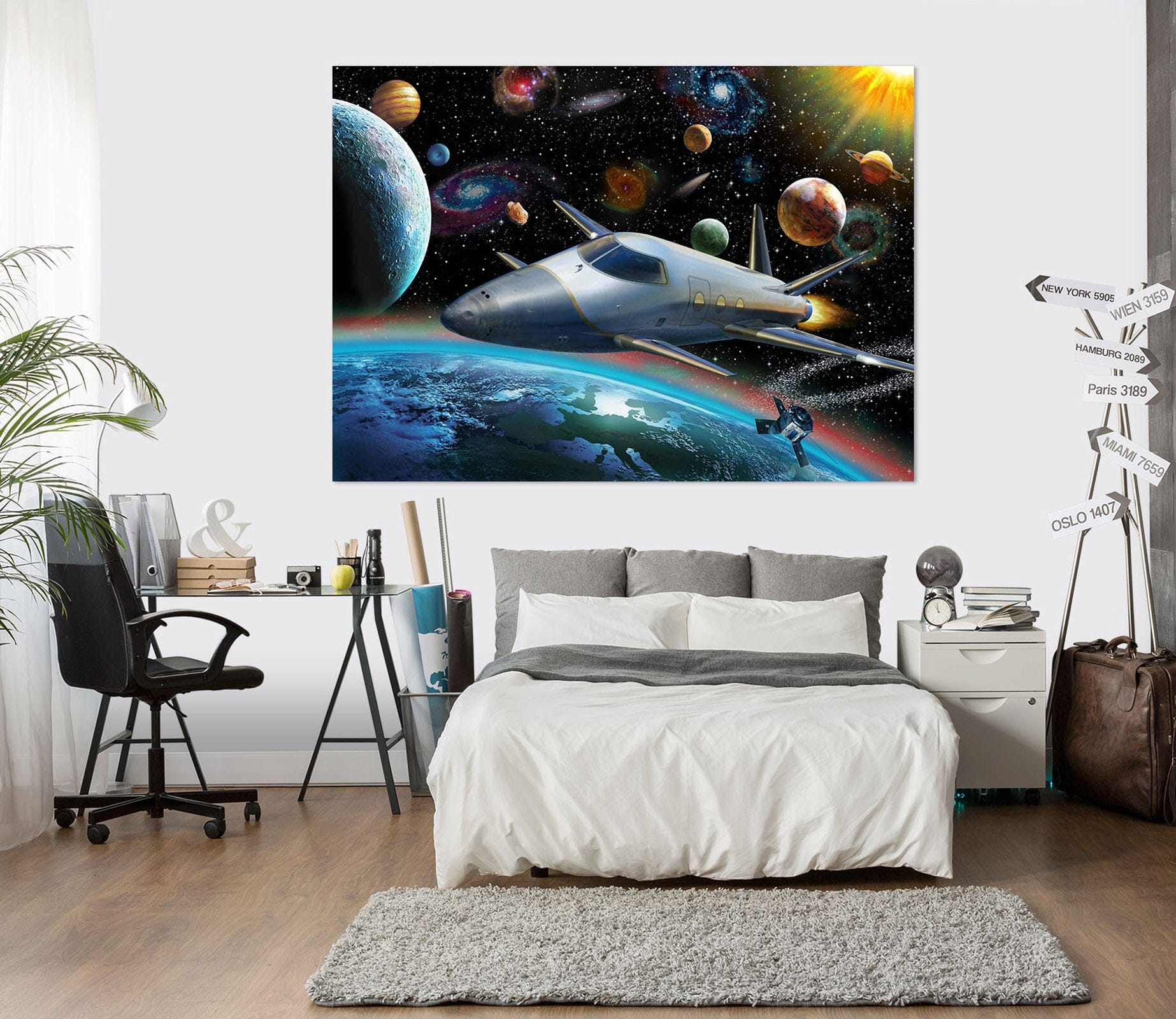 3D Starship 022 Adrian Chesterman Wall Sticker Wallpaper AJ Wallpaper 2 