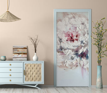 3D Retro Peony 3239 Skromova Marina Door Mural