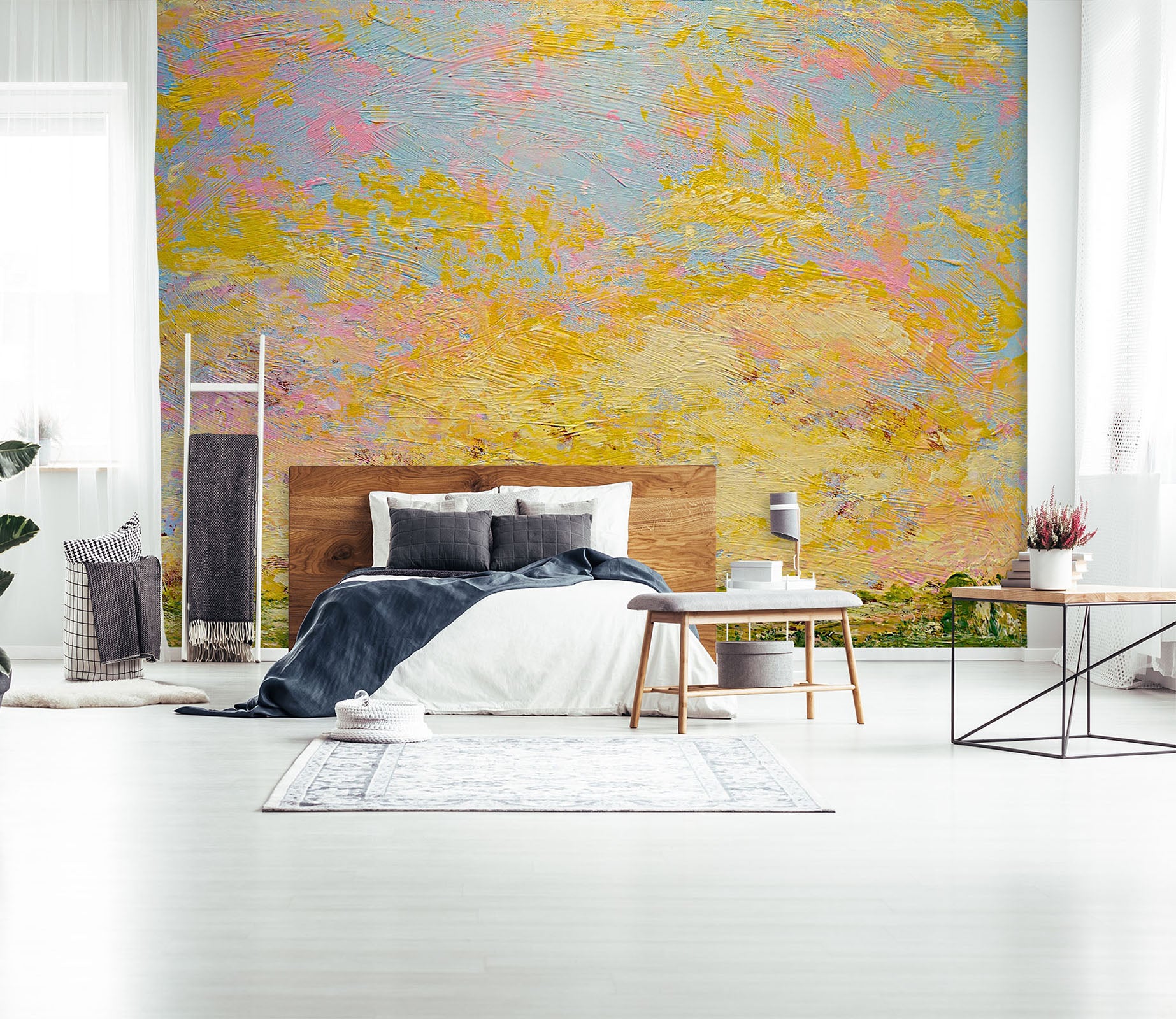 3D Abstract Flowers 186 Allan P. Friedlander Wall Mural Wall Murals