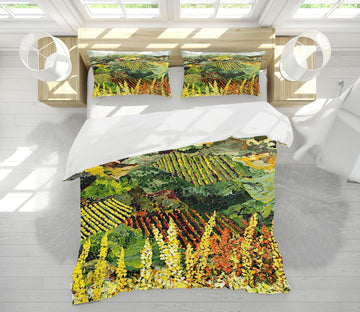 3D Flower Field 2006 Allan P. Friedlander Bedding Bed Pillowcases Quilt Quiet Covers AJ Creativity Home 