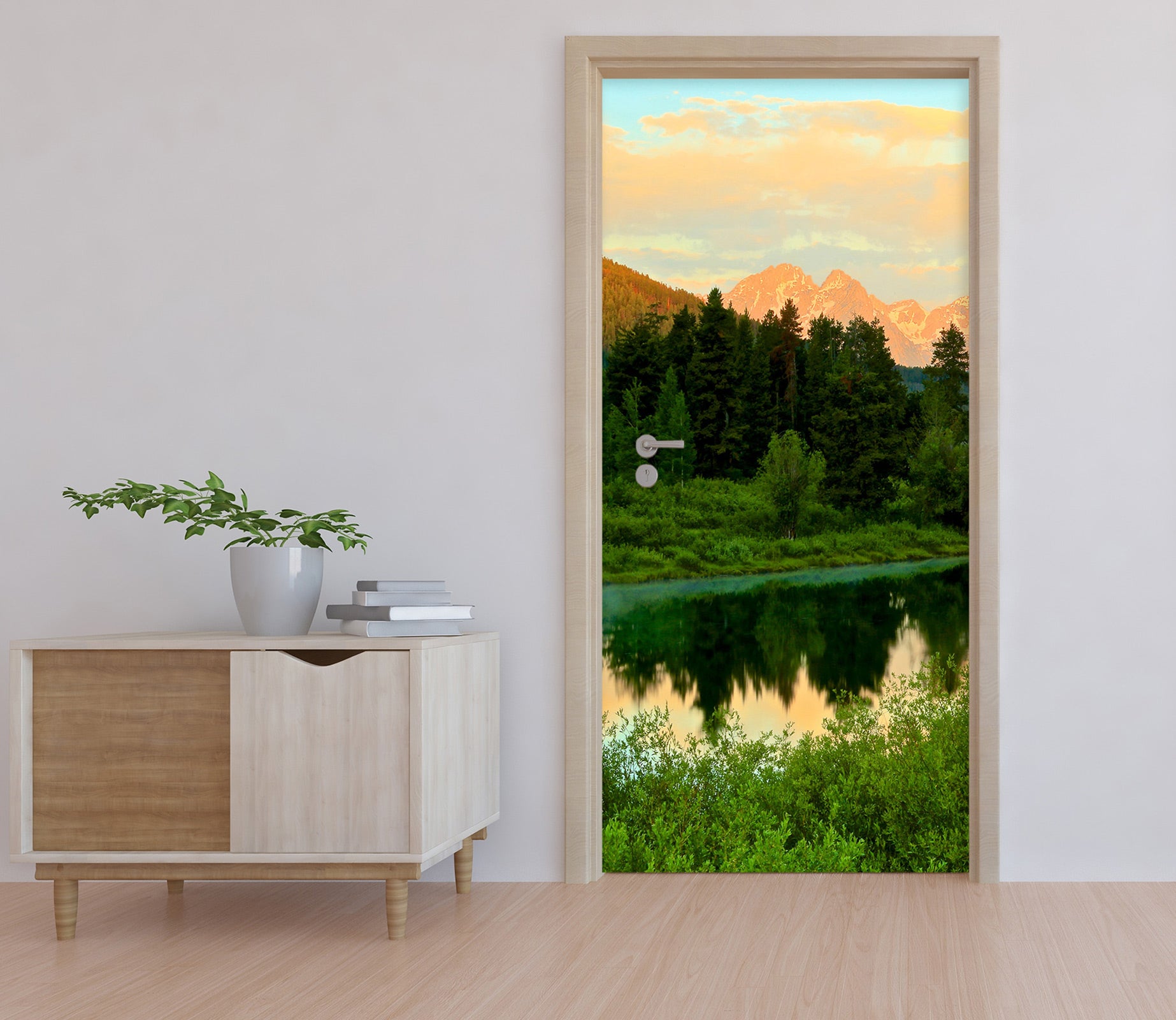 3D Woods River 110214 Kathy Barefield Door Mural