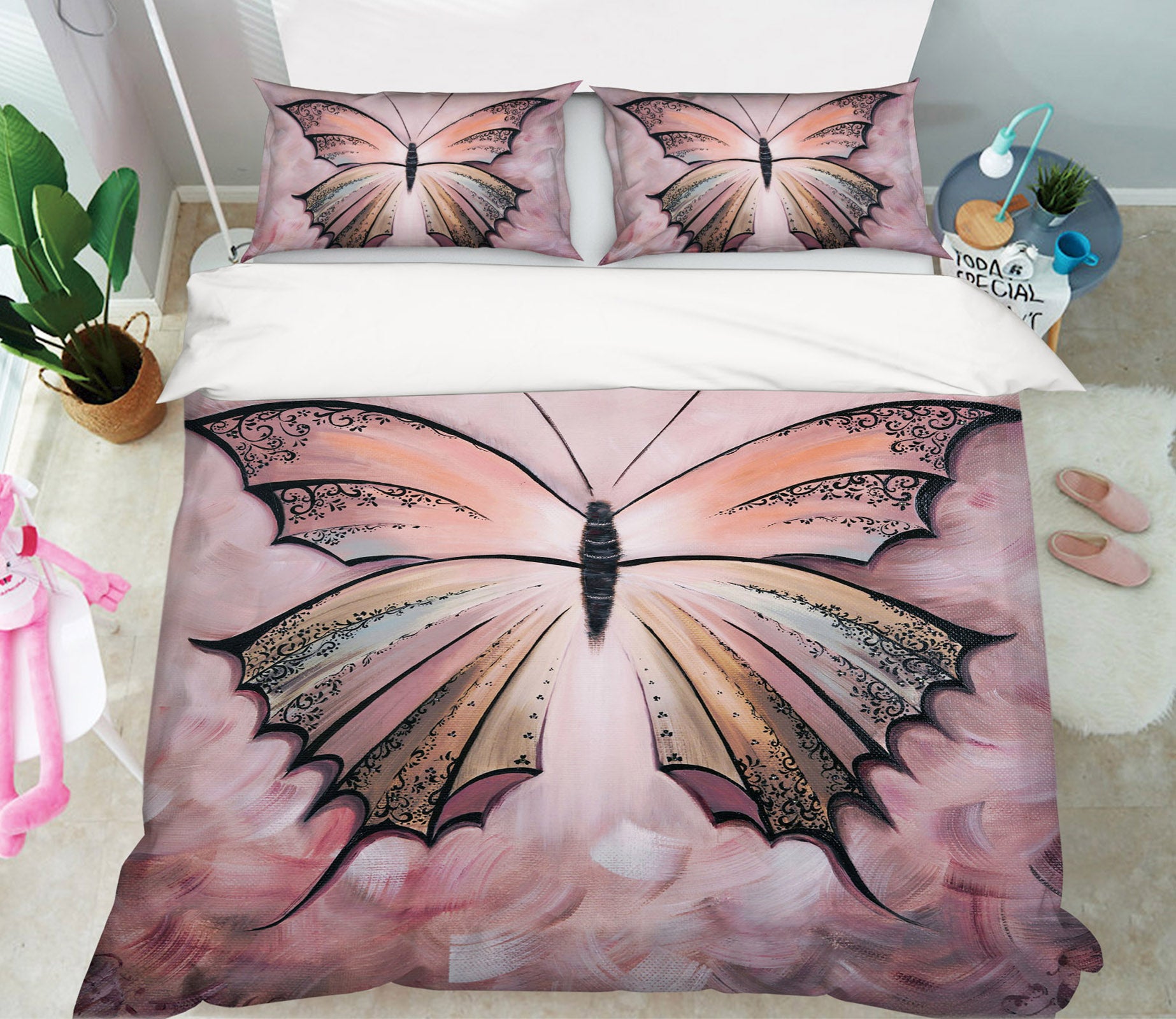 3D Butterfly Pattern 610 Skromova Marina Bedding Bed Pillowcases Quilt