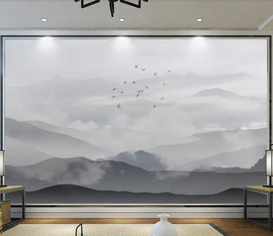 3D Cloud Valley WC1907 Wall Murals