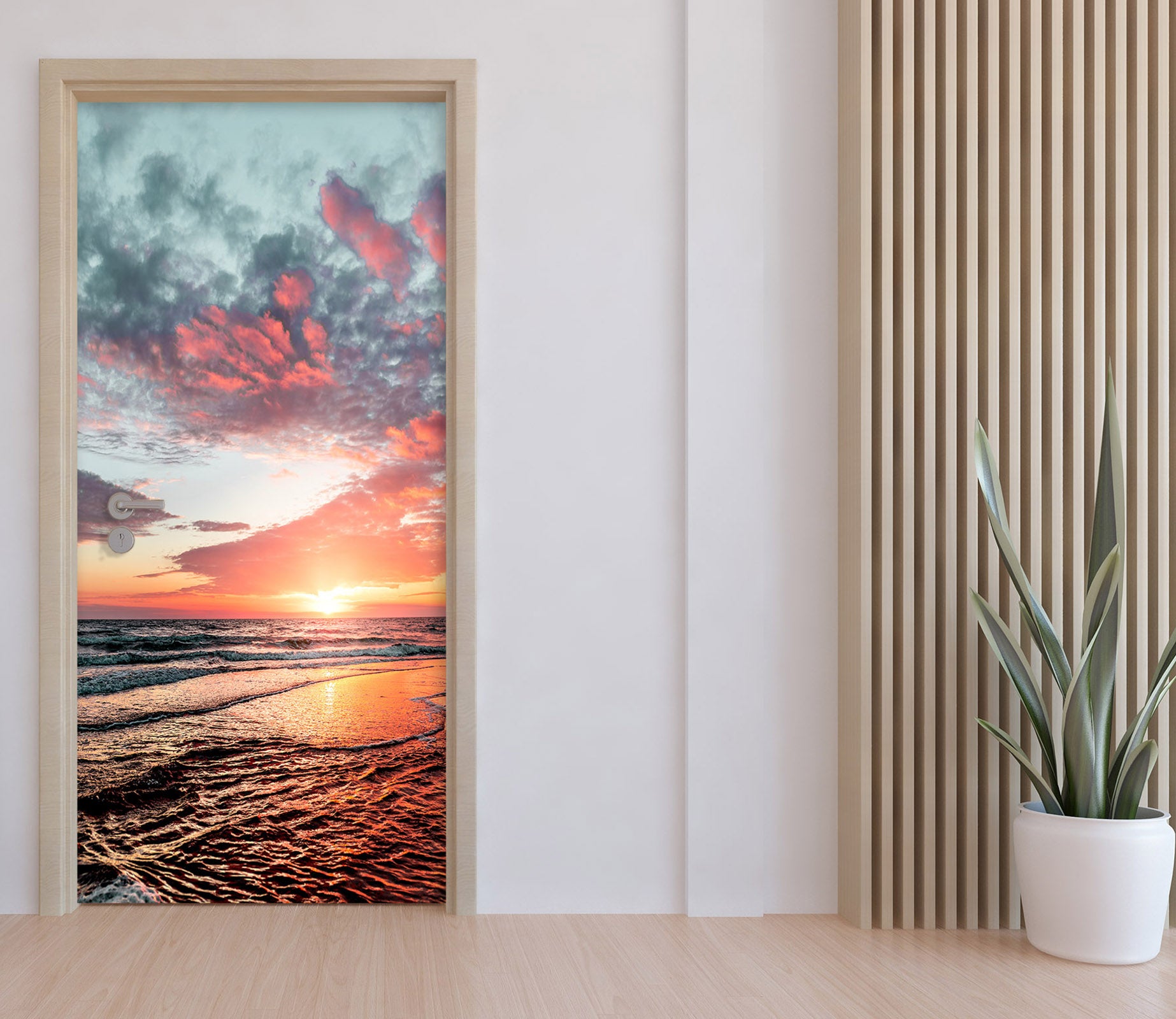 3D Ocean Sky 21164 Door Mural