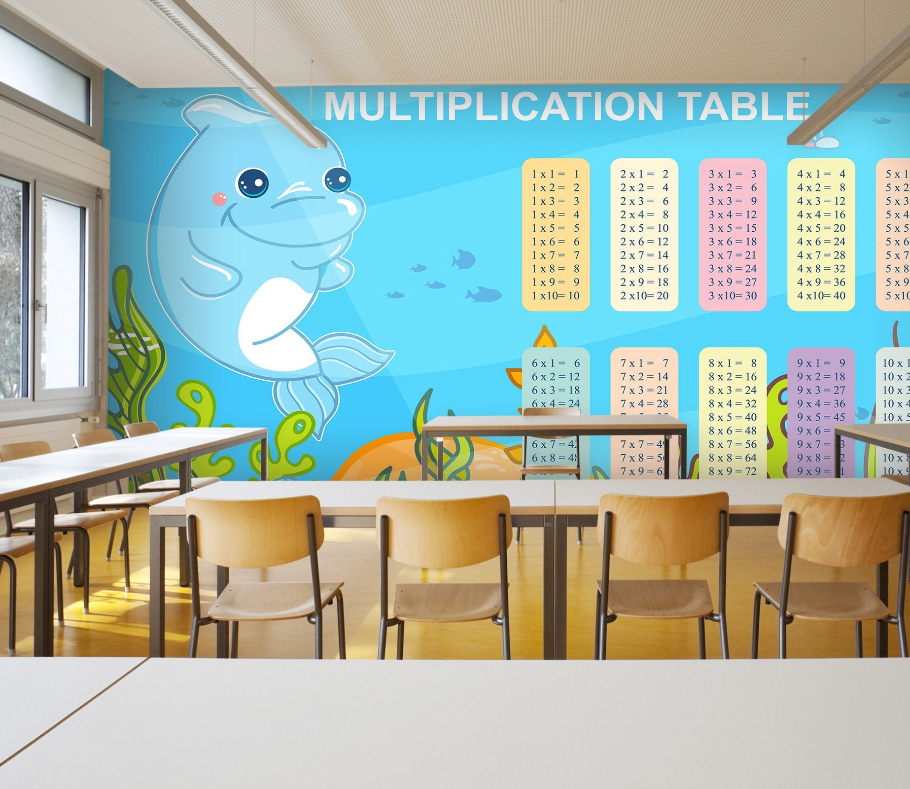 3D Dolphin Number 200 Wall Murals Wallpaper AJ Wallpaper 2 