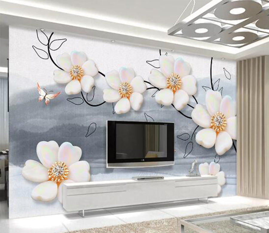 3D Gradient Butterfly WC839 Wall Murals