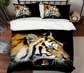 3D Tiger 21001 Bed Pillowcases Quilt