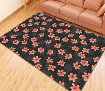 3D Pink Floral Florets 10797 Kashmira Jayaprakash Rug Non Slip Rug Mat